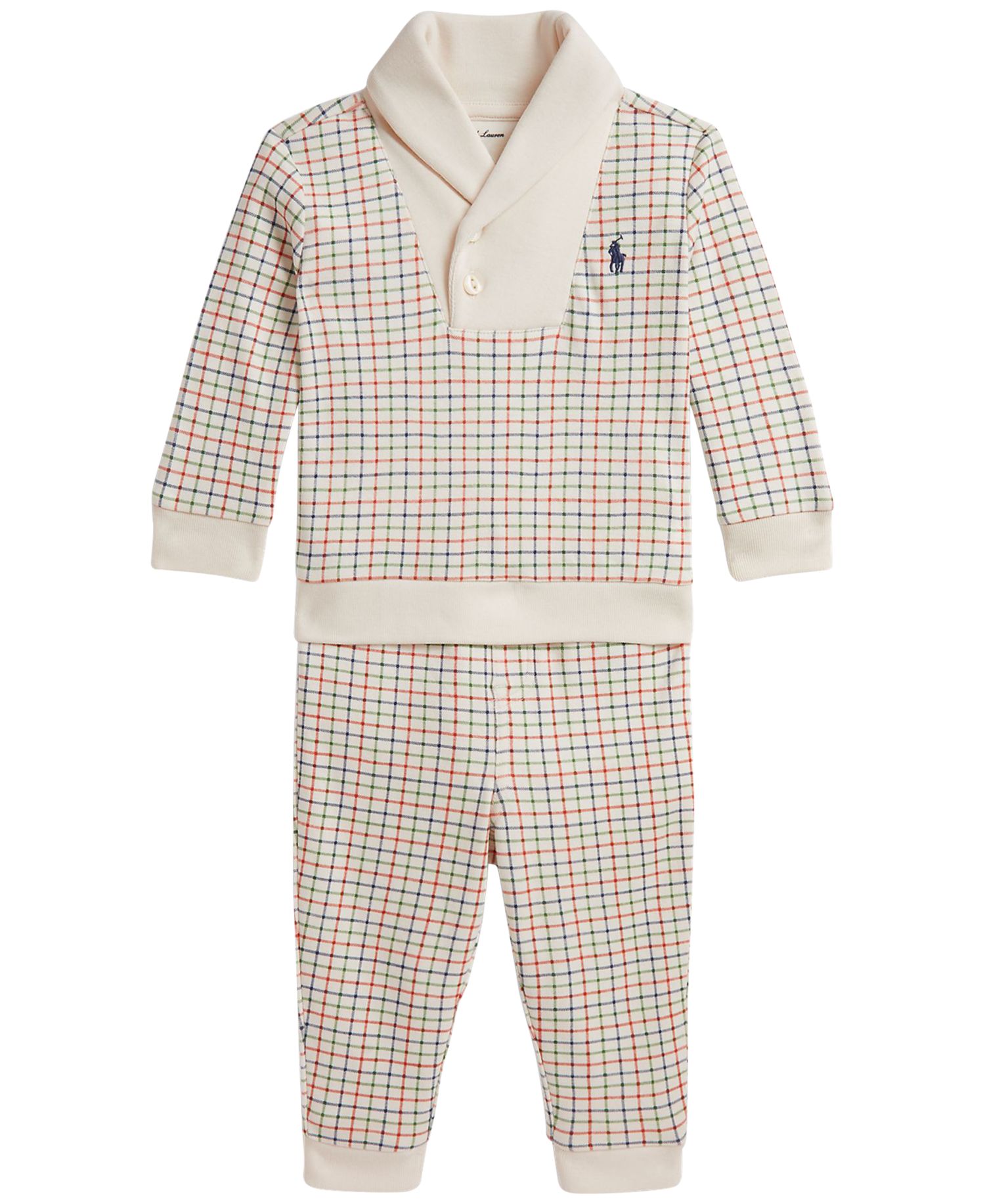 Baby Boys' Long-Sleeve Pullover Top and Pants, 2-Piece Set
