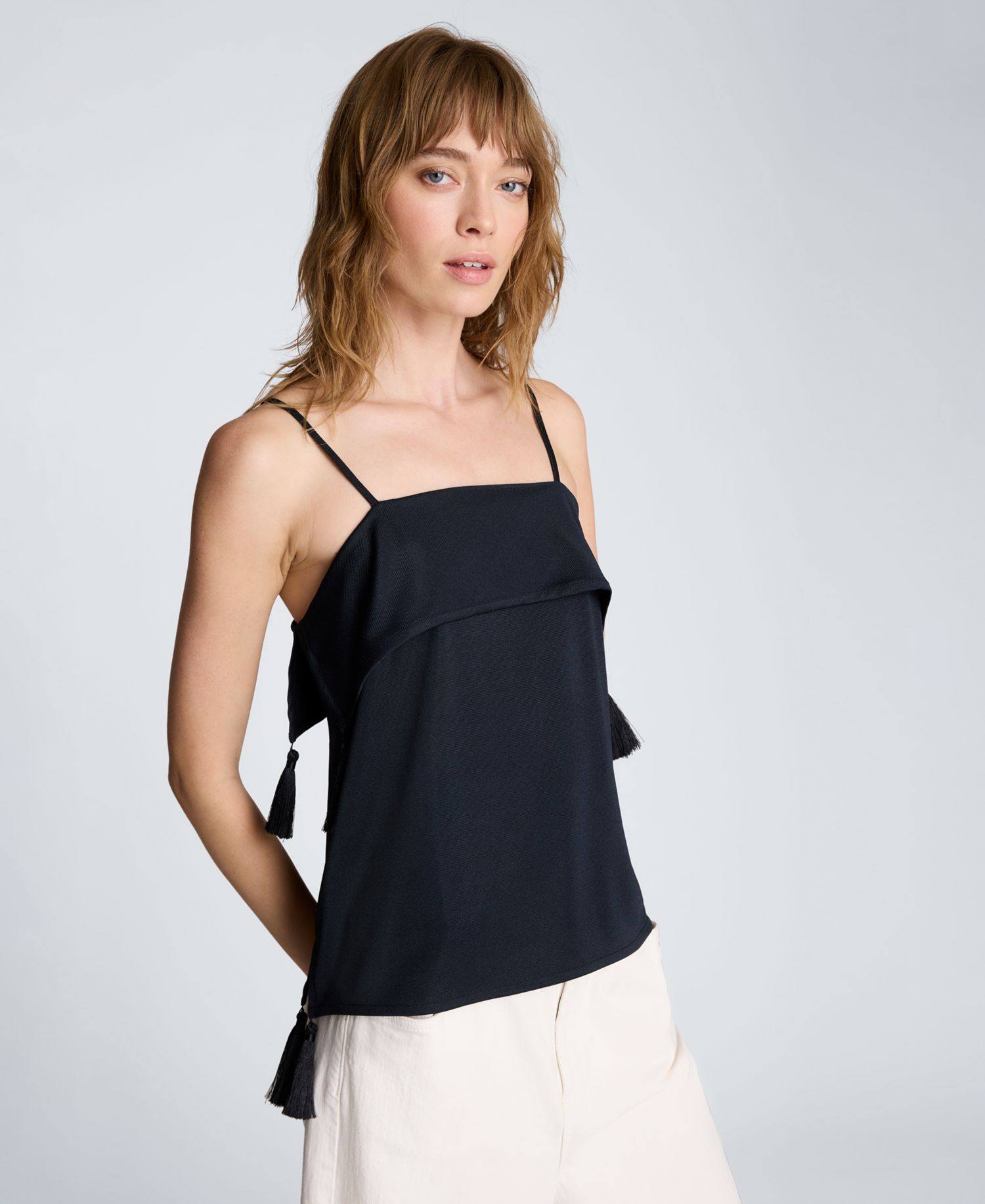 Women's Tassel Detail Sleeveless Cami Top