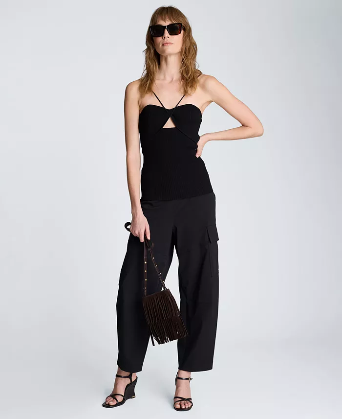 Women's Barrel Leg Cargo Pants - thumbnail 8