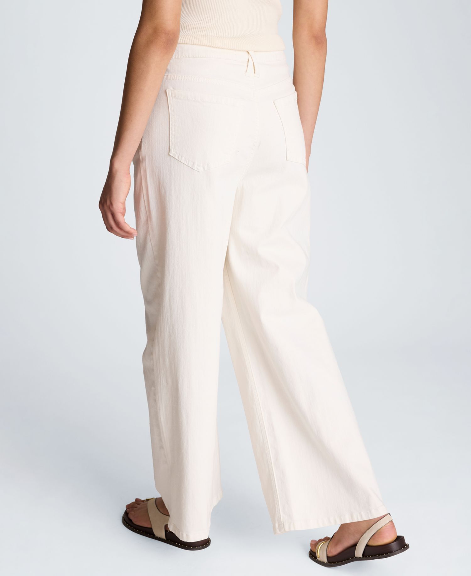 Women's High Rise Wide Leg Denim Pants