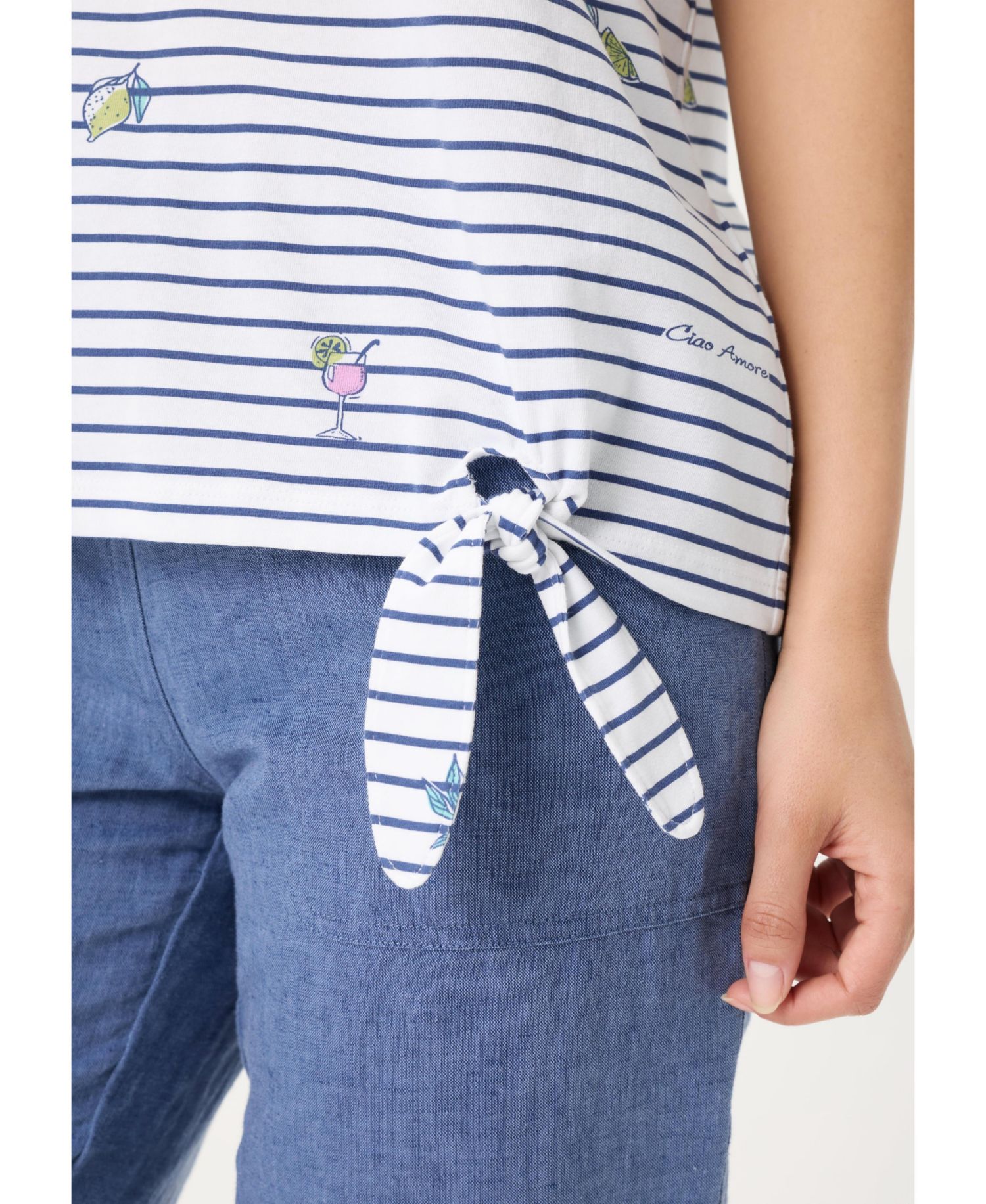 Women's Stripe and Spritz T-Shirt