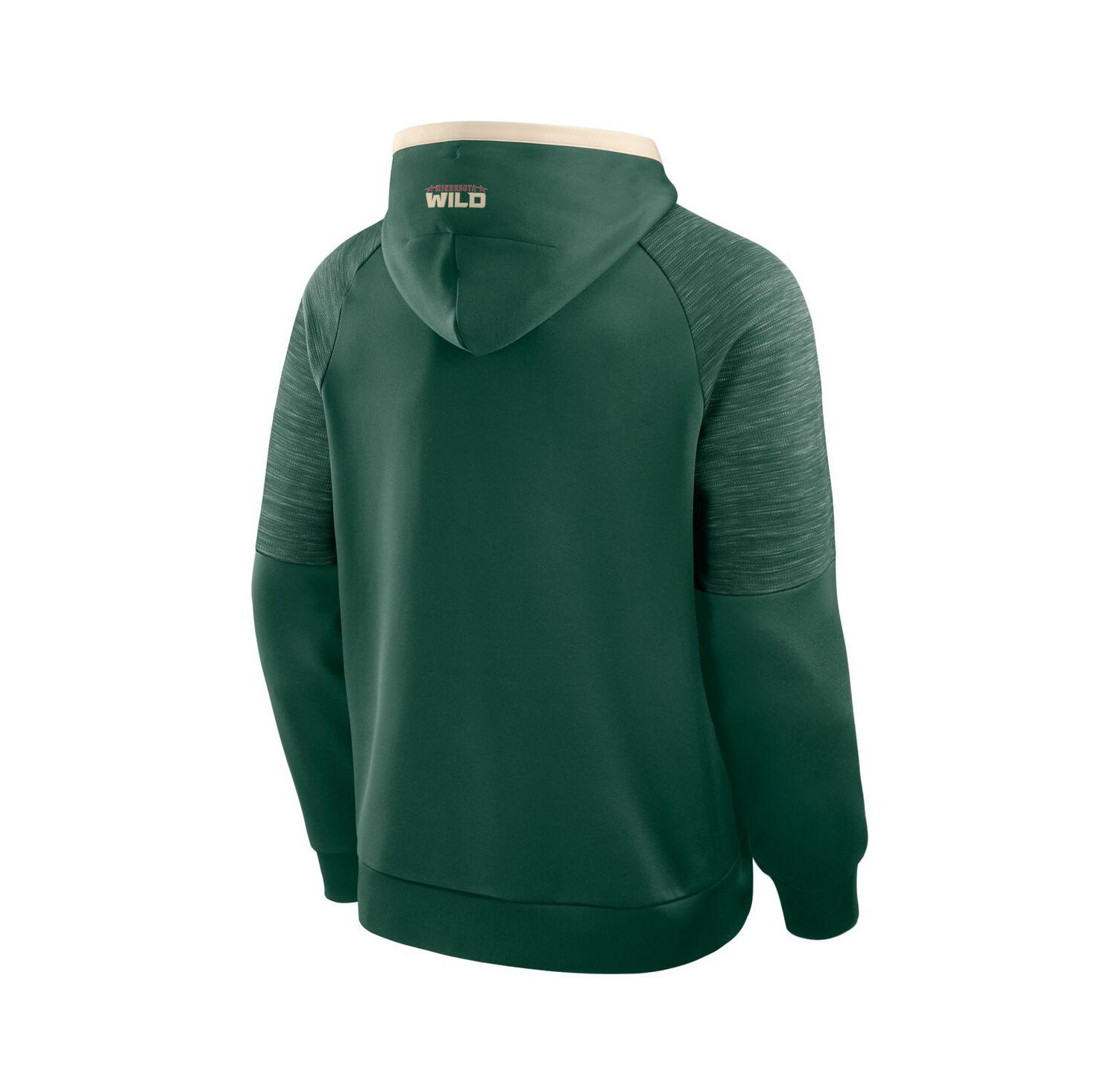 Men's Green Minnesota Wild Goaltender Defender Pullover Hoodie