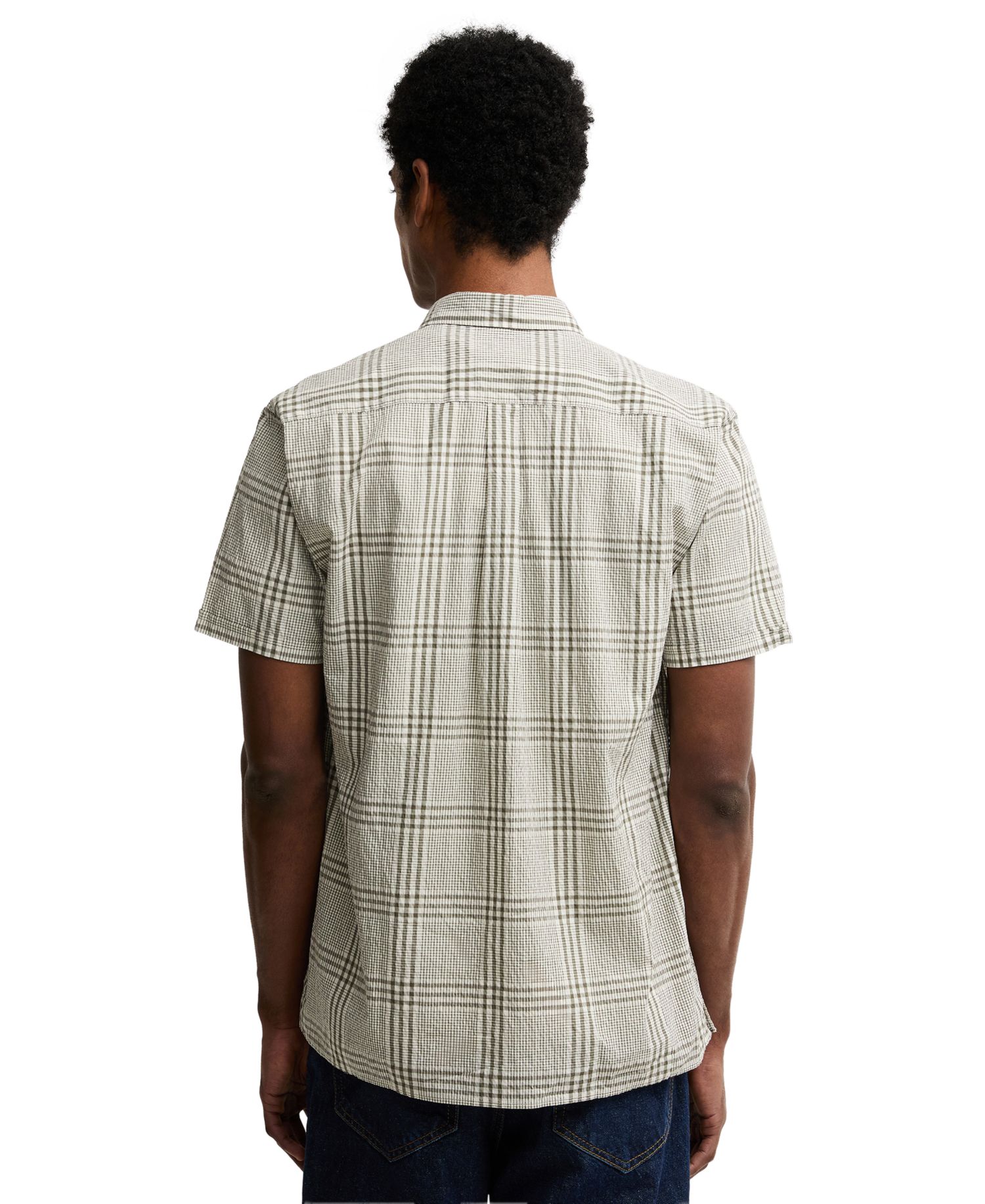 Men's Carrock Checked Seersucker Summer Shirt