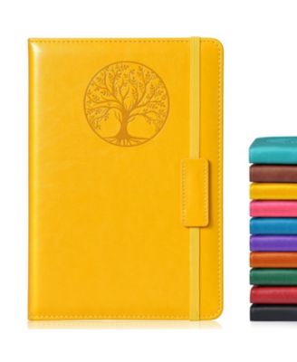 Lined Journal Notebook Hardcover Leather Ruled Writing Diary