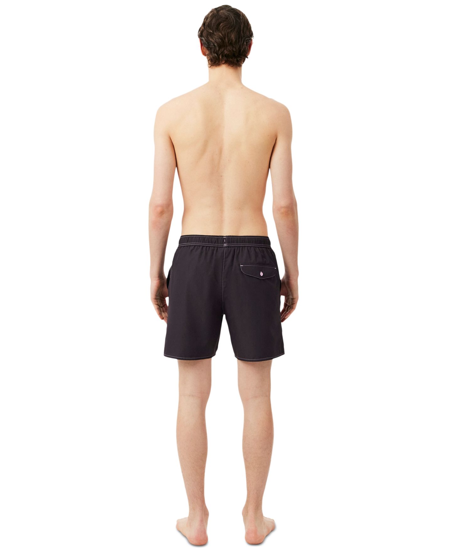 Пляжные шорты Waistband для мужчин — Lacoste, цвет: Коричневый — фото 4