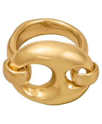 Donna Karan New York 24k Gold-Plated Mariner Statement Link Ring - Gold 85$