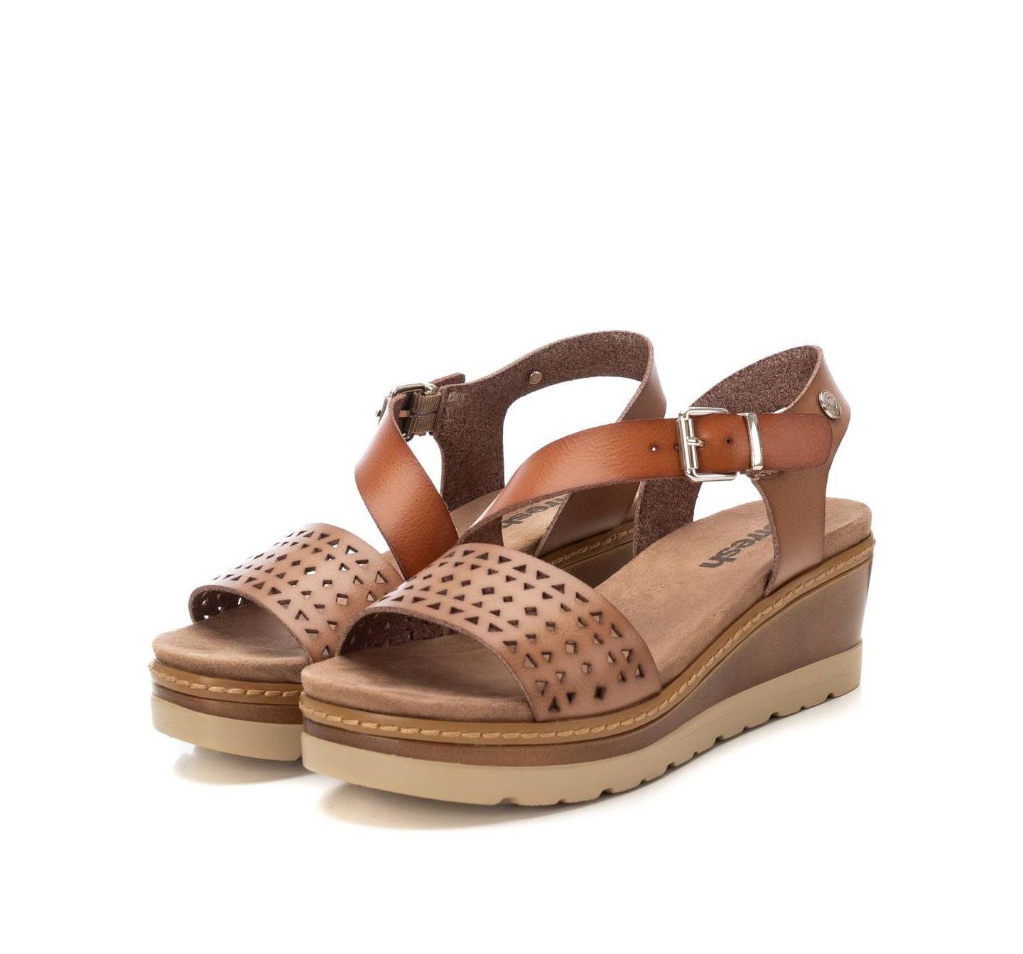 Женские сандалии XTI Wedge Sandals Refresh, цвет: Серо-коричневый — фото 4