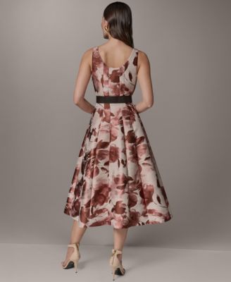 Floral Jacquard Dress - Macy's