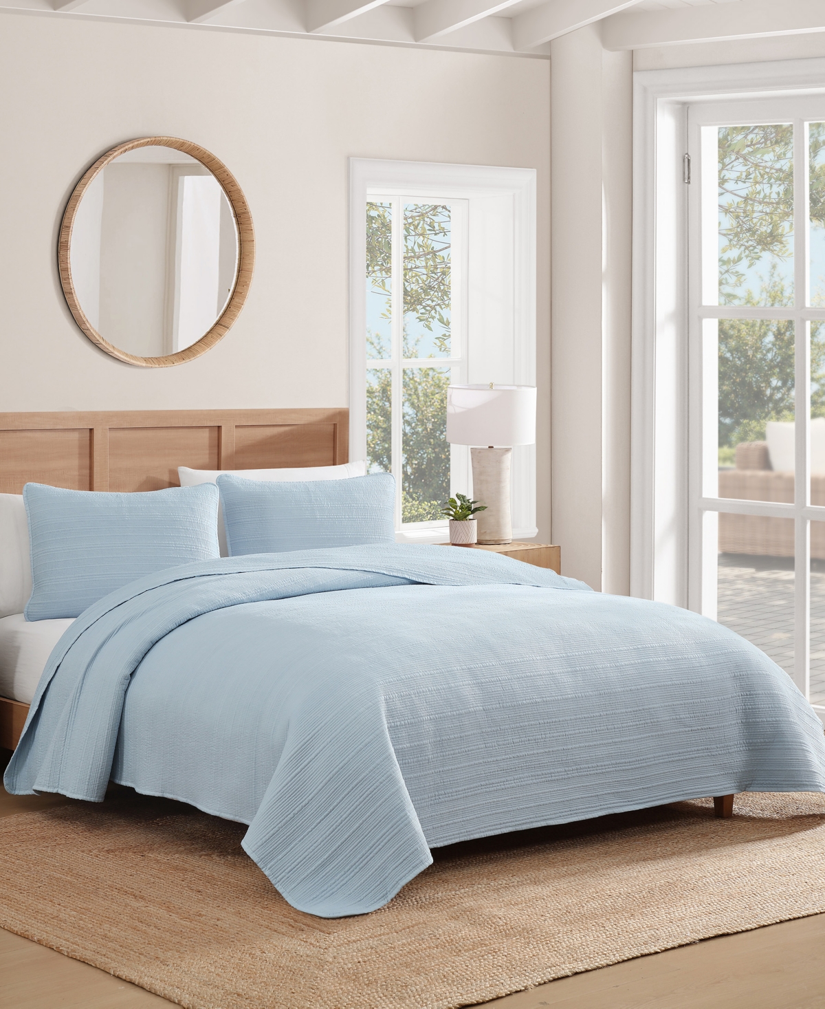 Caribbean Joe Stone Washed 3-Pc. Quilt Set