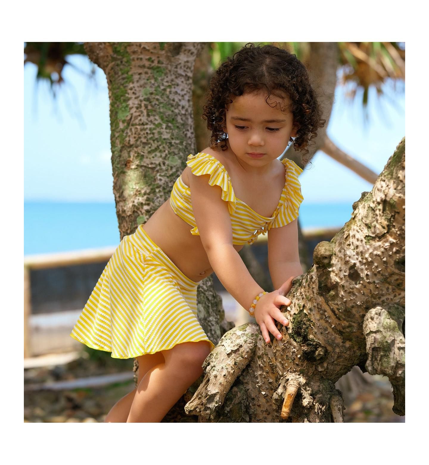 Юбка Snapper Rock Sunshine Stripe Swim Skirt для девочек, цвет: Жёлтый — фото 3
