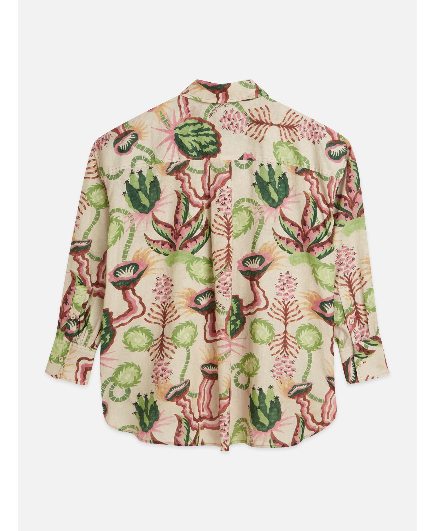 Women's Linen Blend Printed Shirt