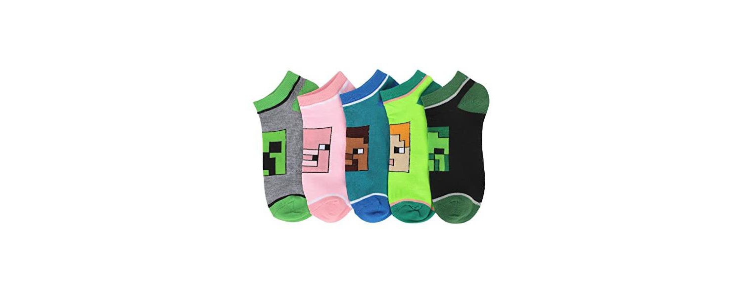 Women's Character Heads 5-Pair Ankle Socks