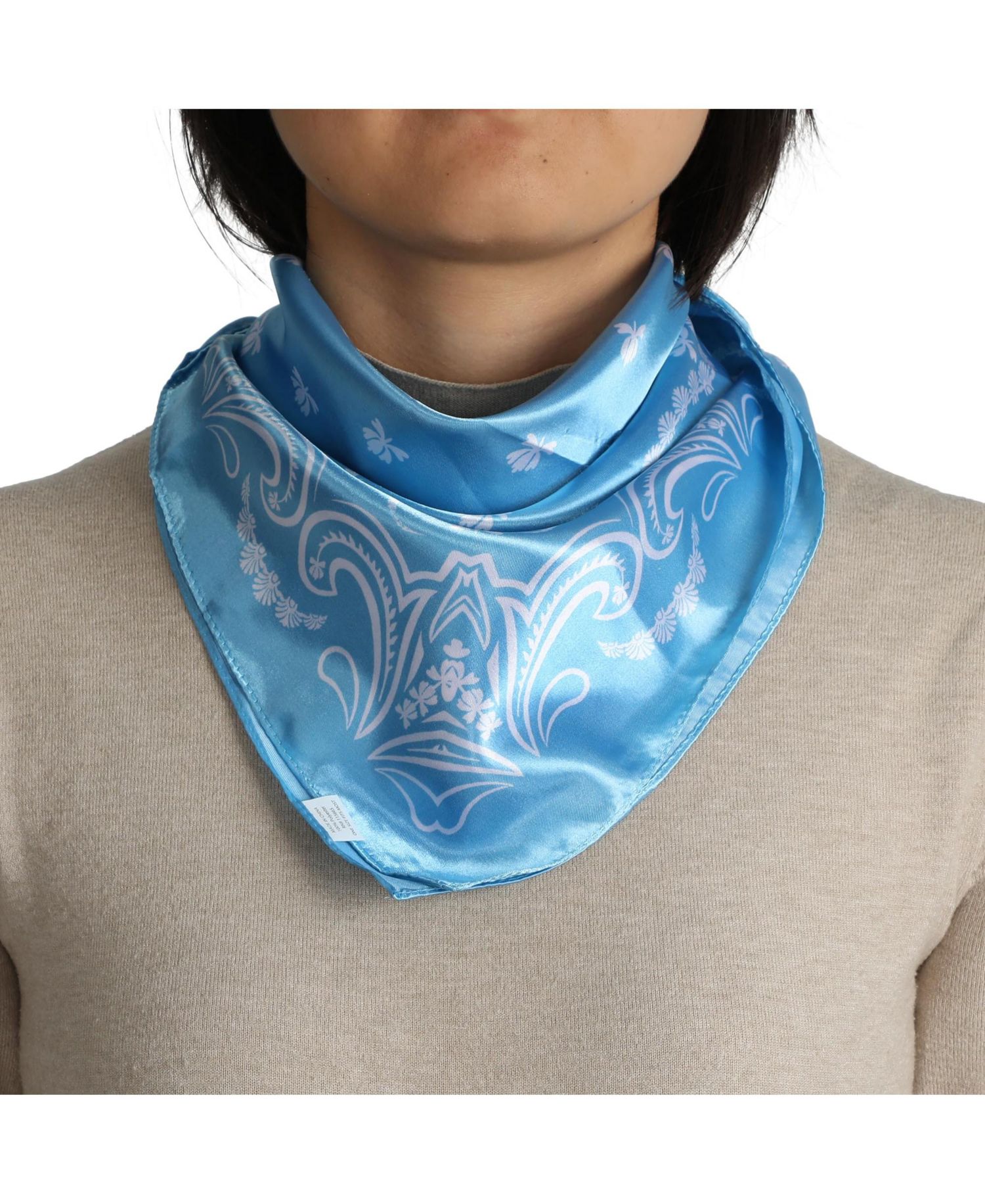 Lightweight Satin Paisley Print 22"x22" 6-Pack Bandana Set