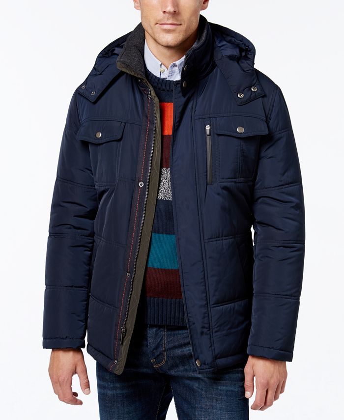 Women's tower by london fog hooded puffer heavyweight jacket store