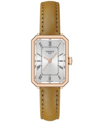 Women's Rectangular Silver Stainless Steel Watch 21.8mm