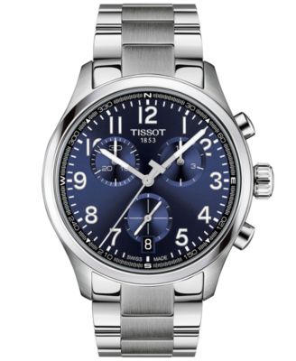 Men's Round Silver Stainless Steel Watch 42mm