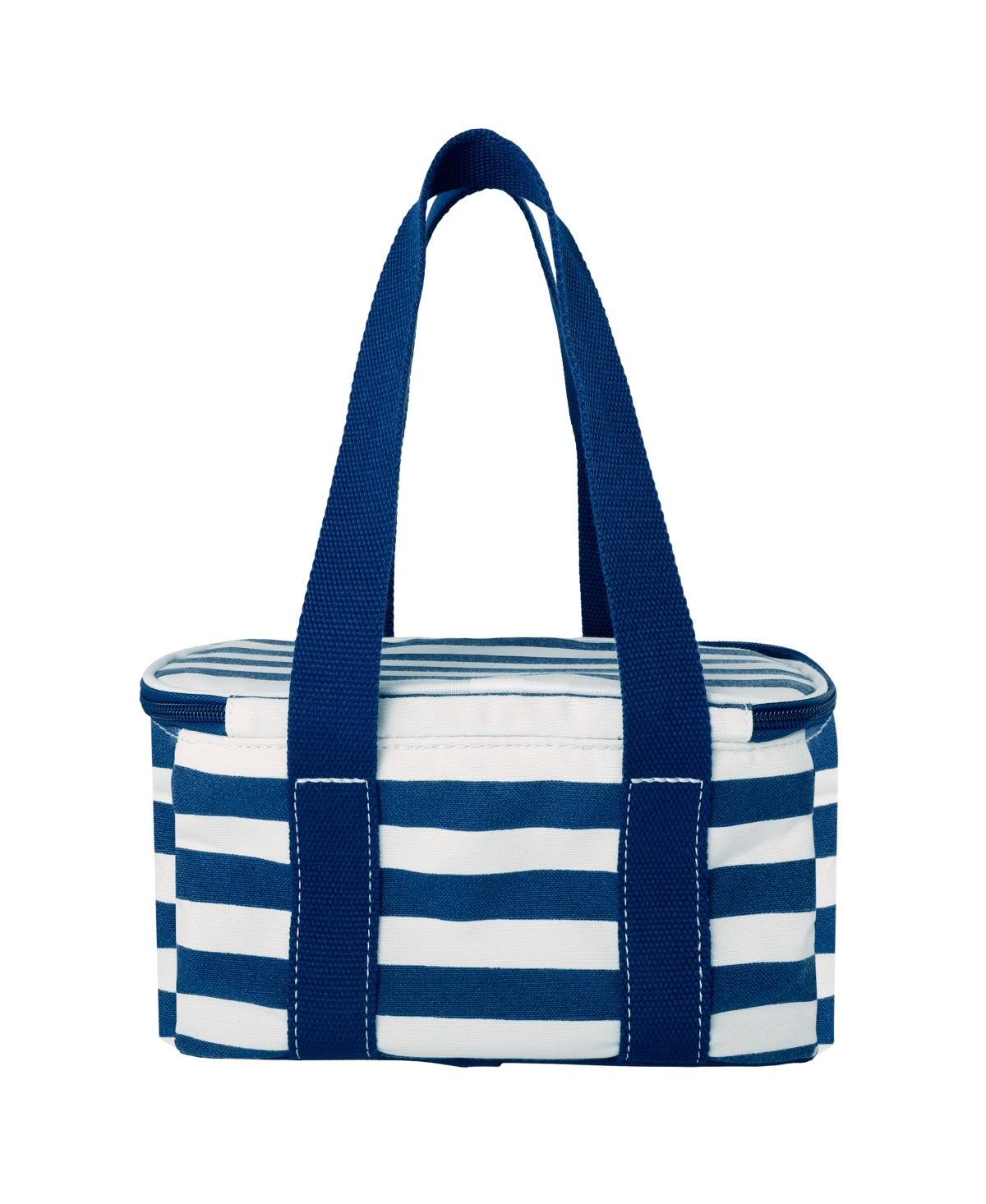 Lands' End Rectangular Small Cooler Bag Insulated 1.5 Gal, Canvas Soft Cooler with Tote Handles and Zip Closure