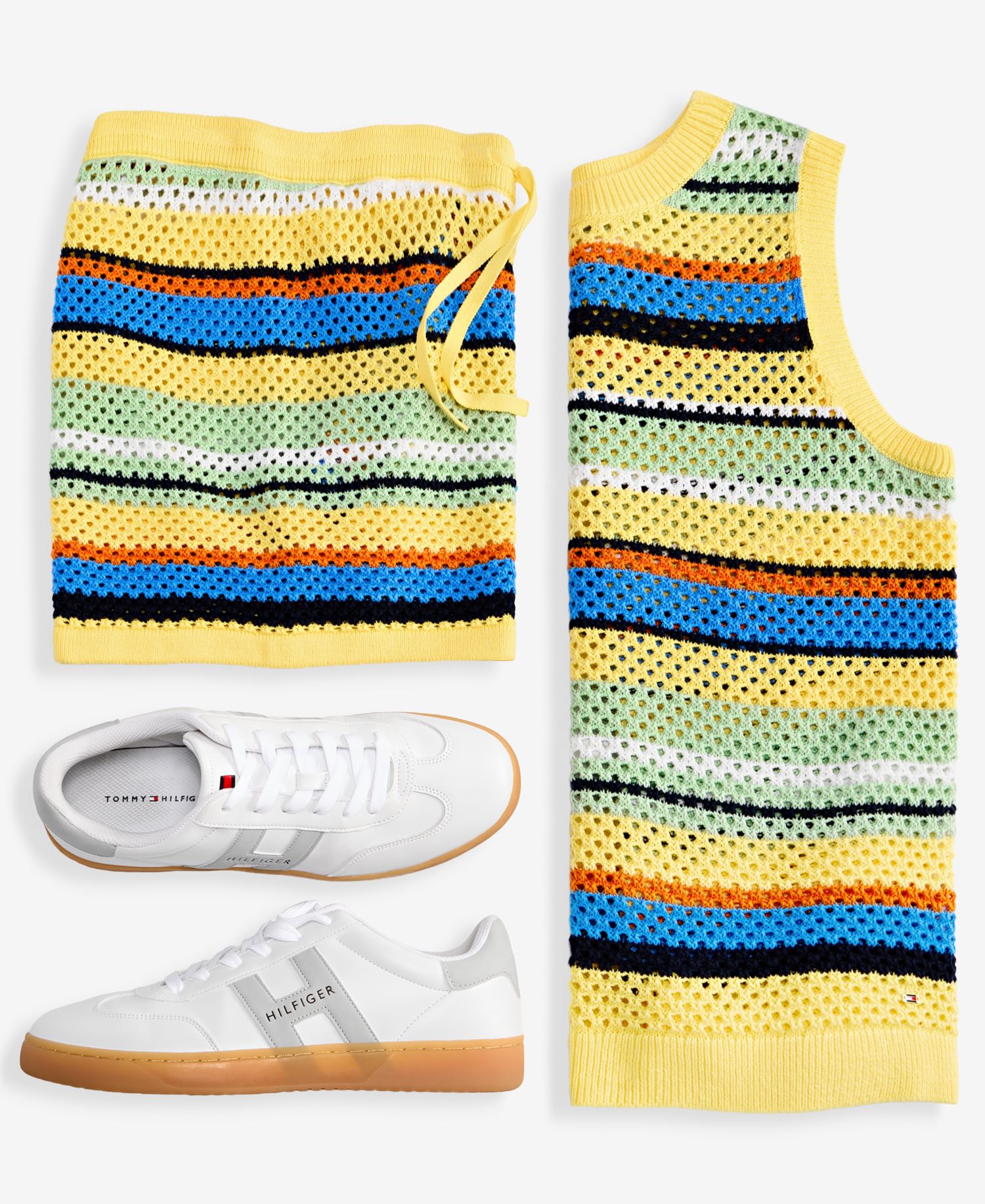 Women's Cotton Crochet Sleeveless Sweater
