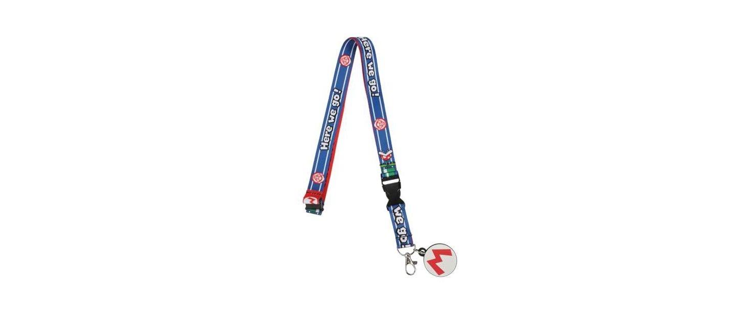 Женские брелоки SUPER MARIO Officially Licensed Mario Lanyard with PVC Rubber Charm, цвет: Разноцветный — фото 4
