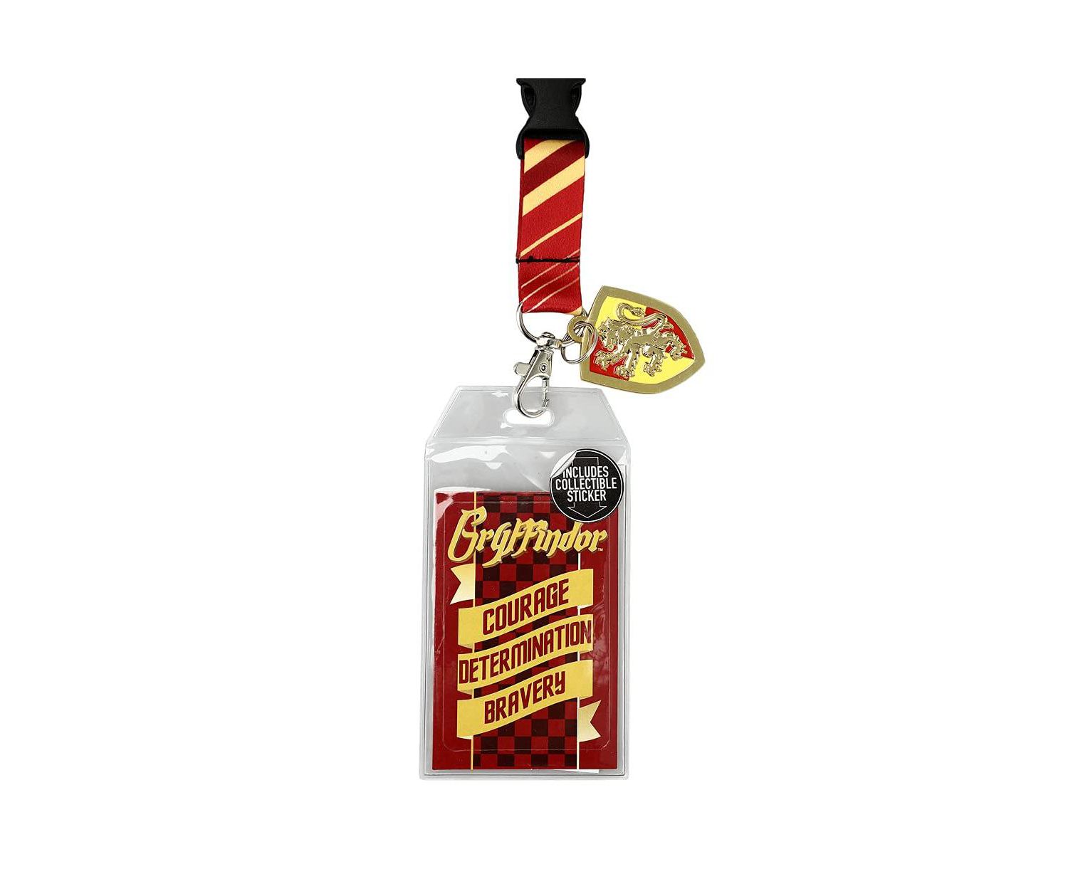 Gryffindor Characteristics Tie Inspired Sublimation Print Metal Enamel Charm