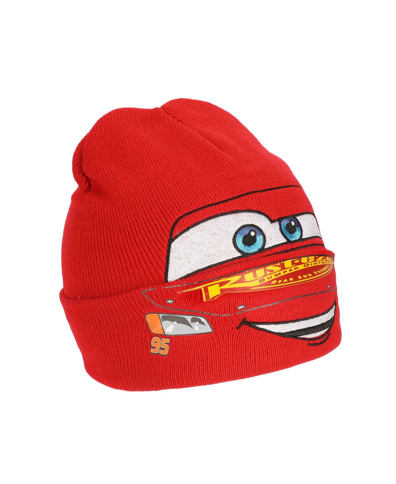 Men's Lightning Mcqueen Face Cuff Beanie