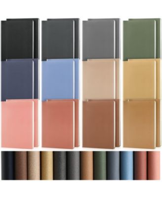 A5 PU Leather Soft Cover Ruled Writing Notebook