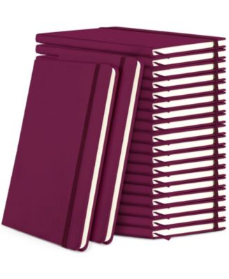 Lined Journal Notebooks A5 Hardcover PU Leather Wide Ruled