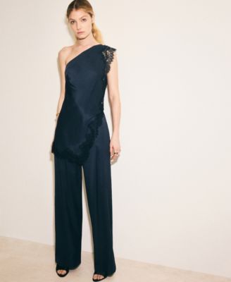 Women's Satin Straight-Fit Pants