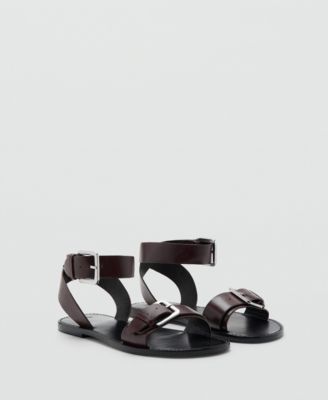 Women's Buckle Leather Sandals