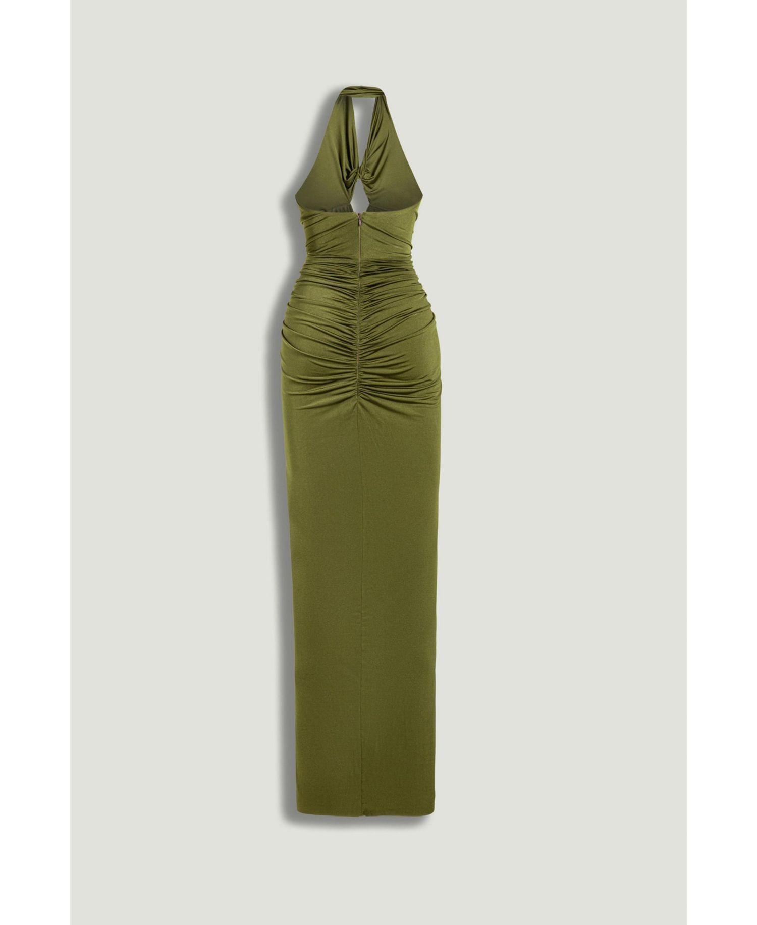 Women's Cut-Out Halter Maxi Dress