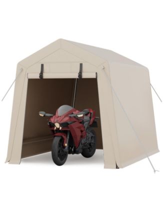 All-Weather Portable Outdoor Carport, Motorcycle Storage Shed for Bikes Firewood