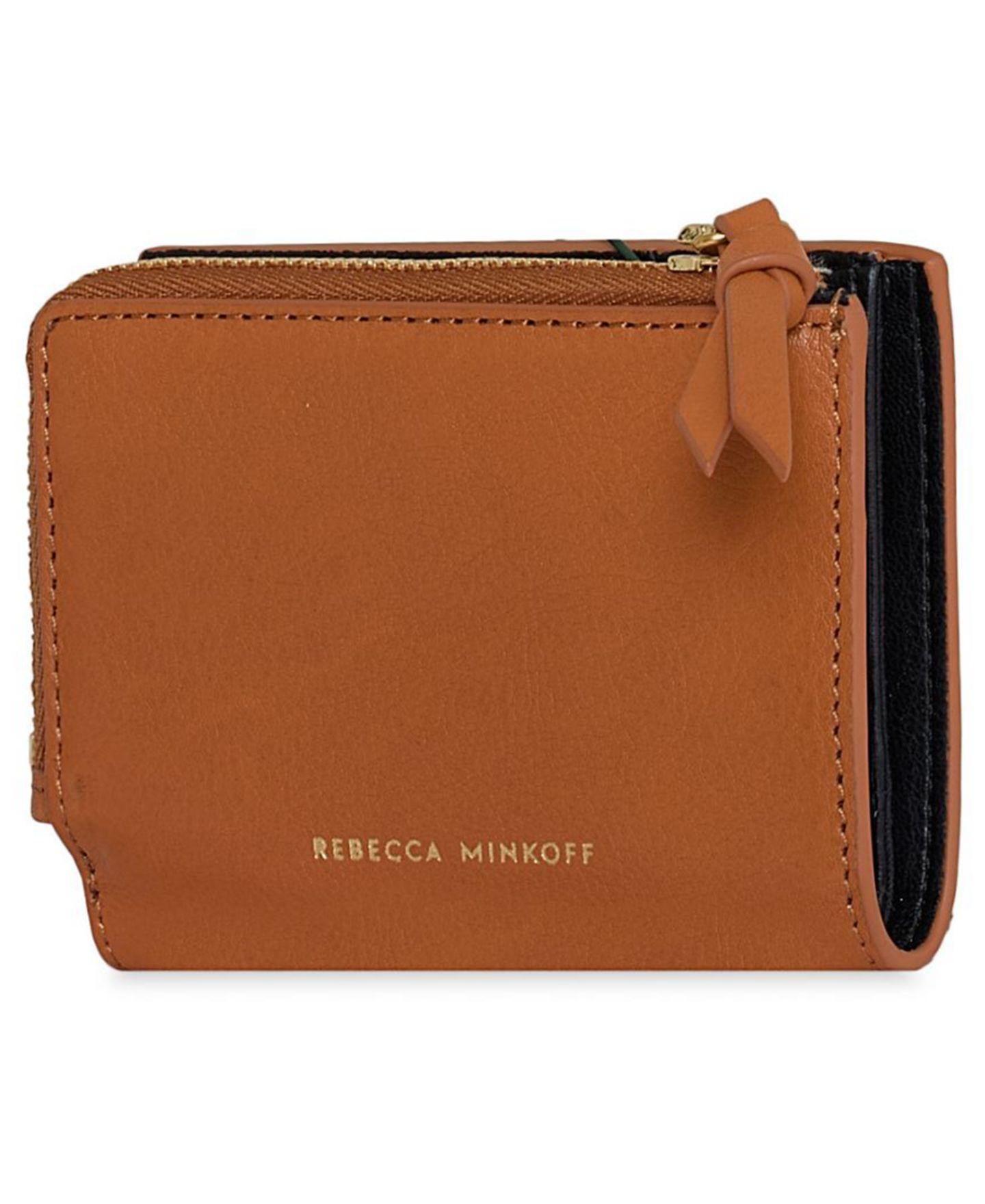 Женский кошелёк Rebecca Minkoff Megan Slim Mini Cabachon Studs Wallet, цвет: Caramello — фото 2
