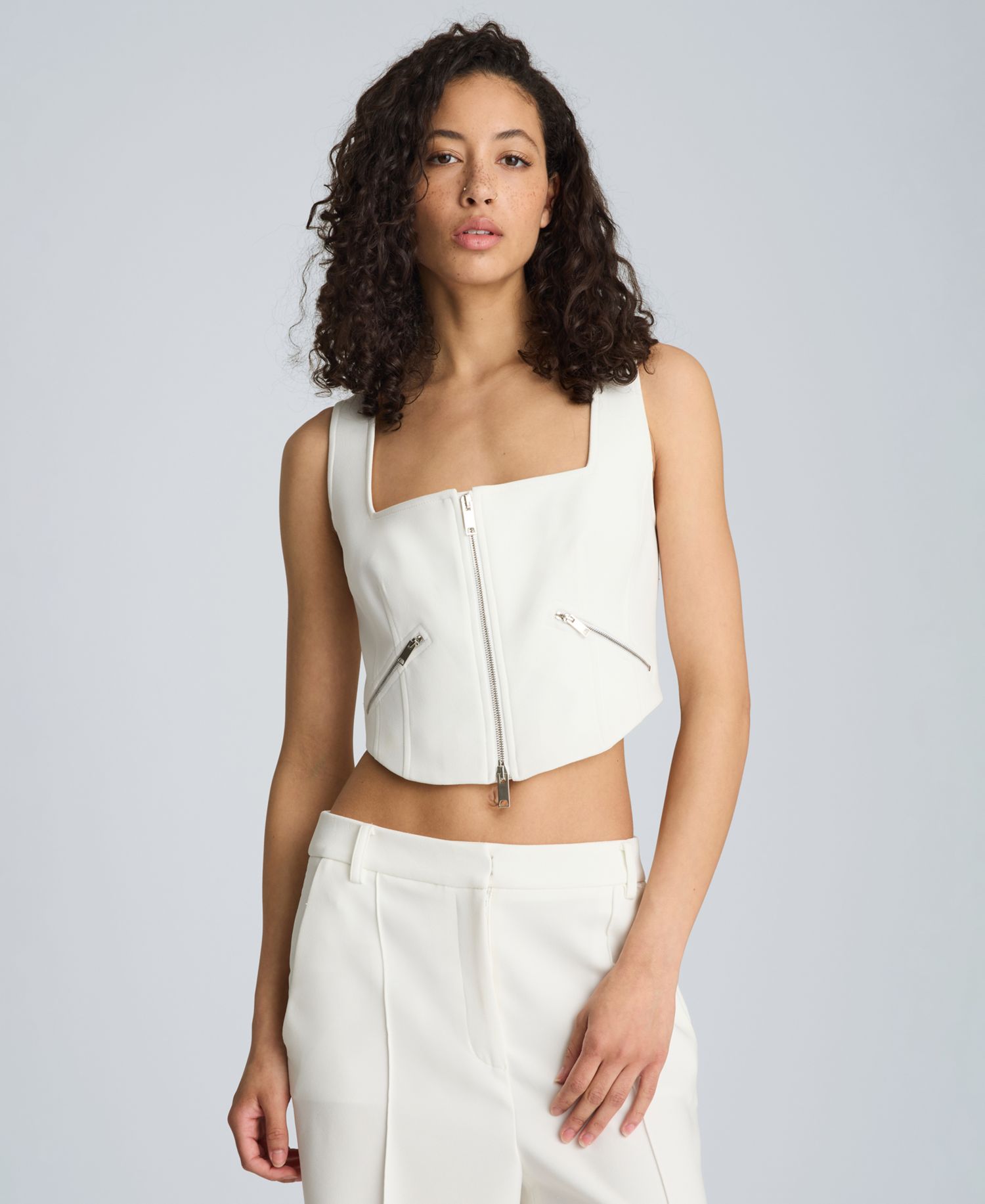 Women's Fitted Square Neck Bodice Top