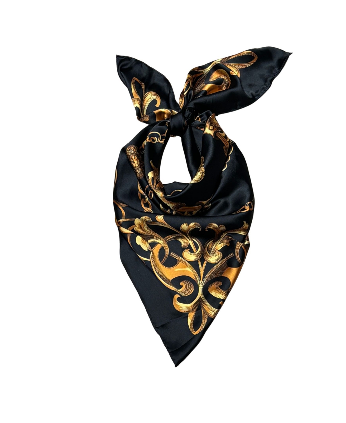 Marcus Adler Chain Print Satin Square Scarf