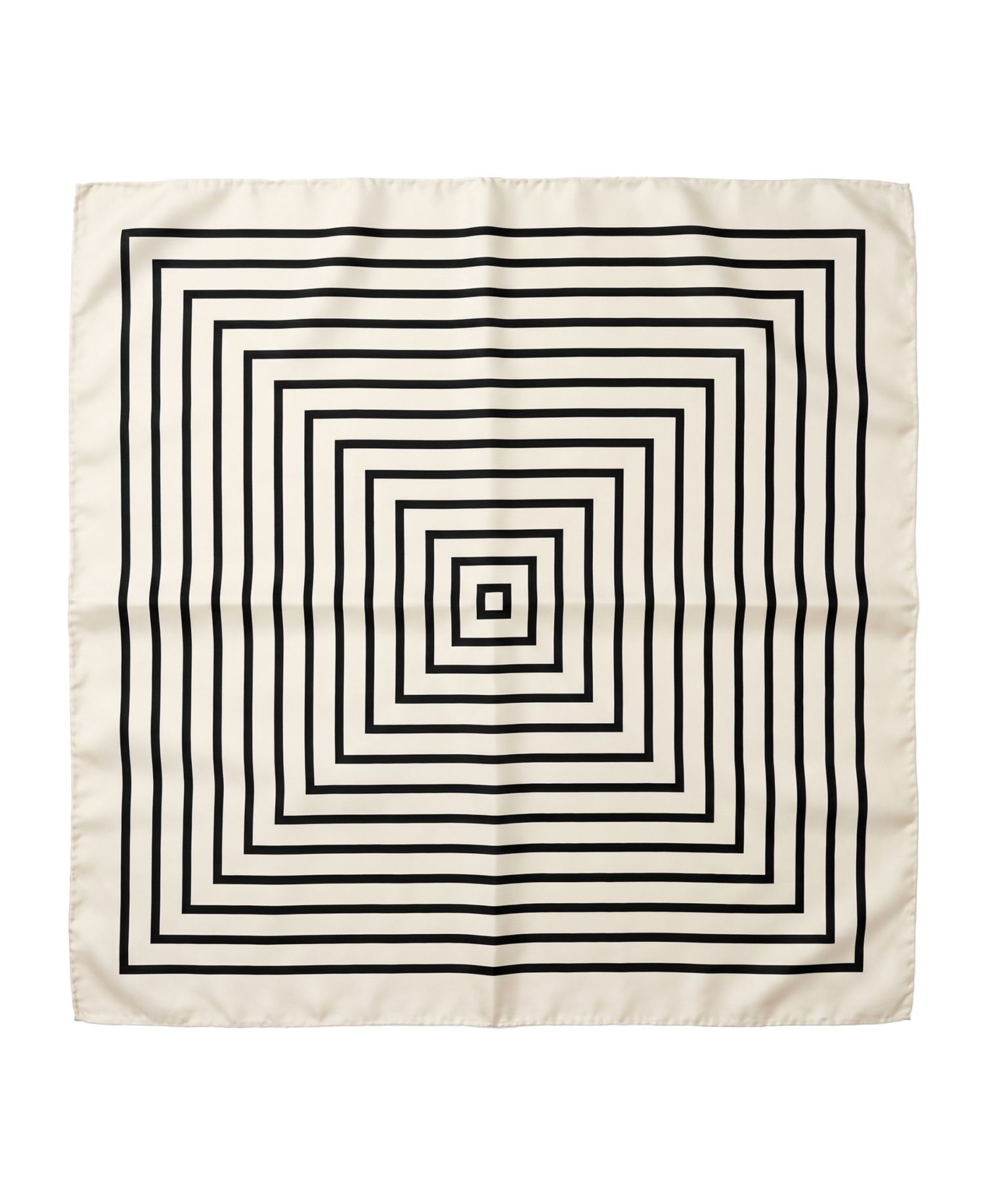 Geo Print Satin Square Scarf