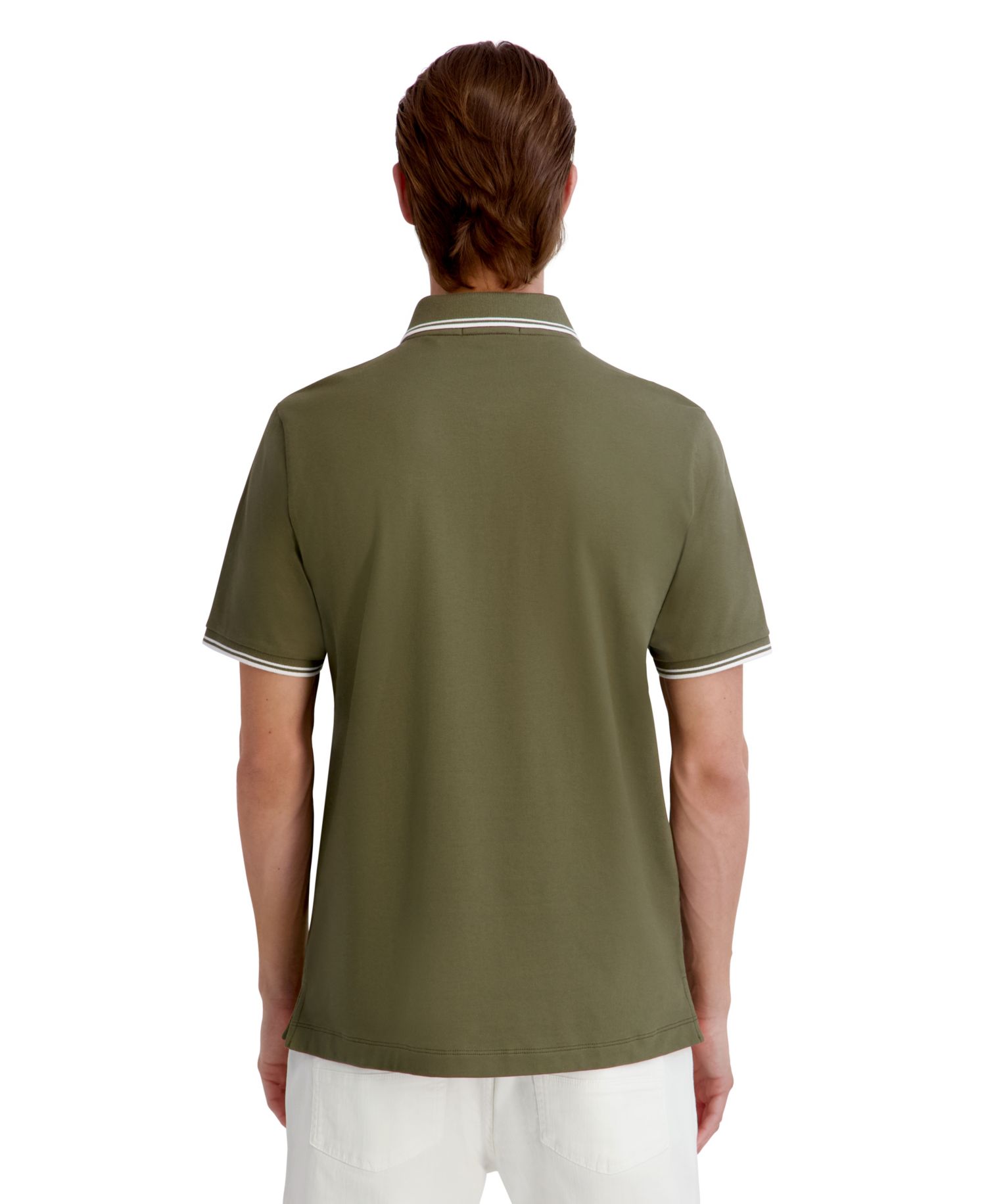 Men's Logo Short-Sleeve Spread Collar Polo Shirt