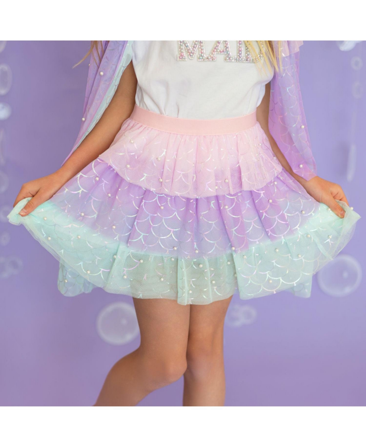 Sweet Wink Little Girls Mermaid Pearl Tutu