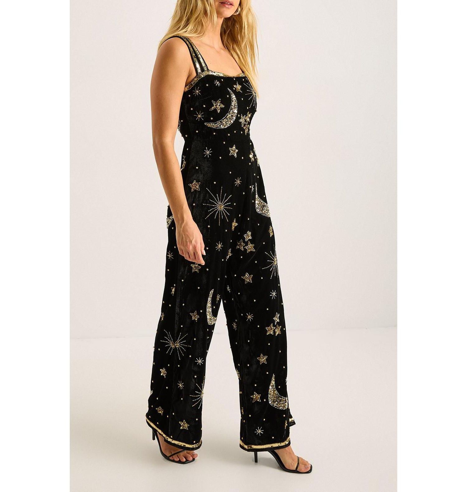 Women's Celestial Square Neck Jumpsuit