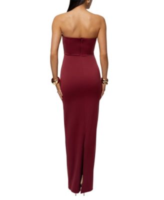 velvet long sleeve maxi dress in chocolate brown Cocoa Long Sleeve Maxi Dress main image 0