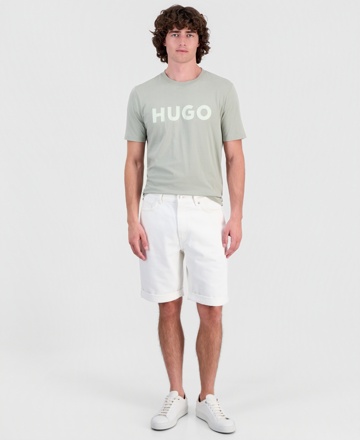 Hugo by Boss Men's Tapered-Fit Jean Shorts