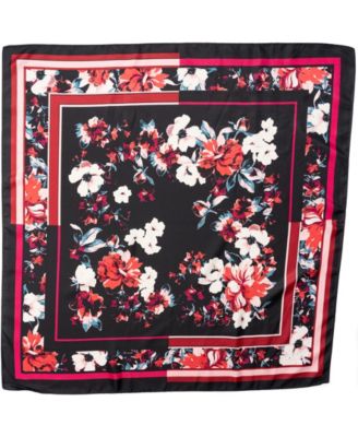 Posy Floral Border Square Scarf