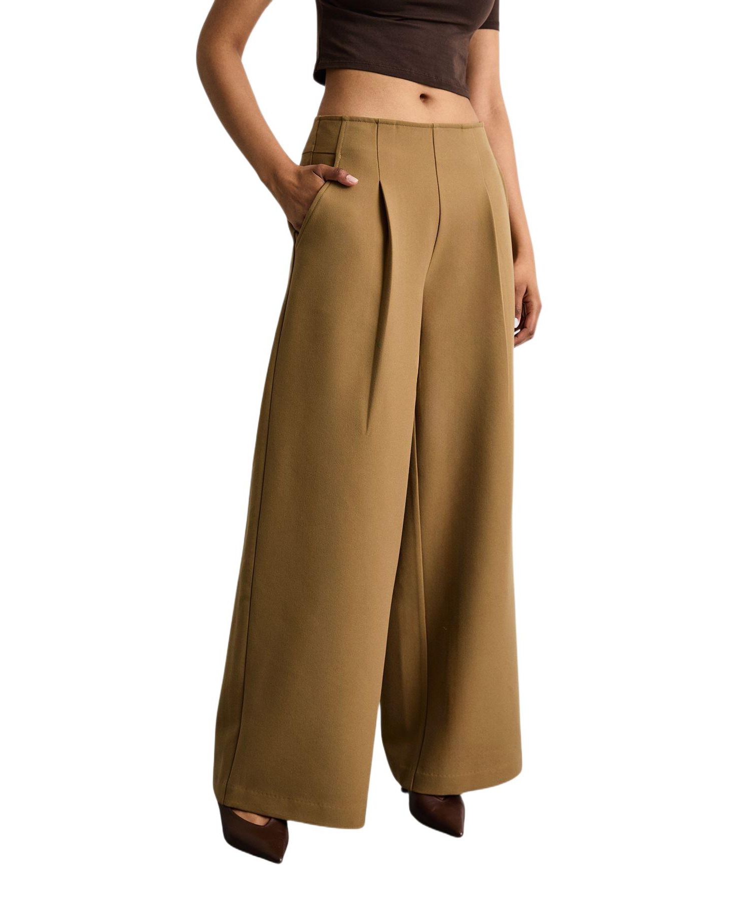 Women's Premium Wide Leg Tailored Trousers