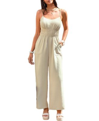 Women's Square Neck Unlined Jumpsuit