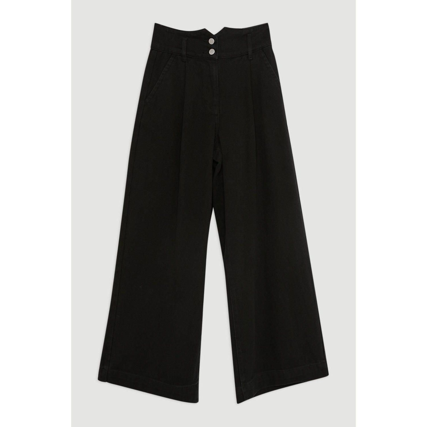 Women's Denim Wide Leg High Waisted Jeans
