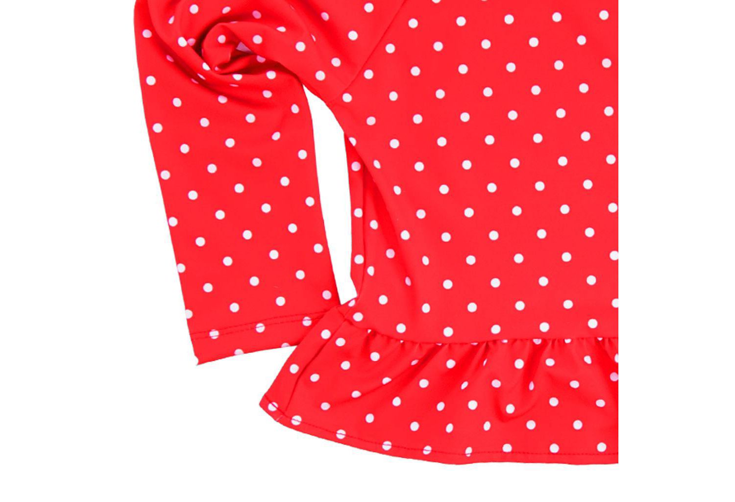 Little Girls Polka Dot Rashguard Swimsuit