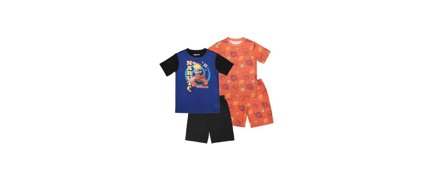 Big Boys Uzumaki 4-Pack Pajama Set-14