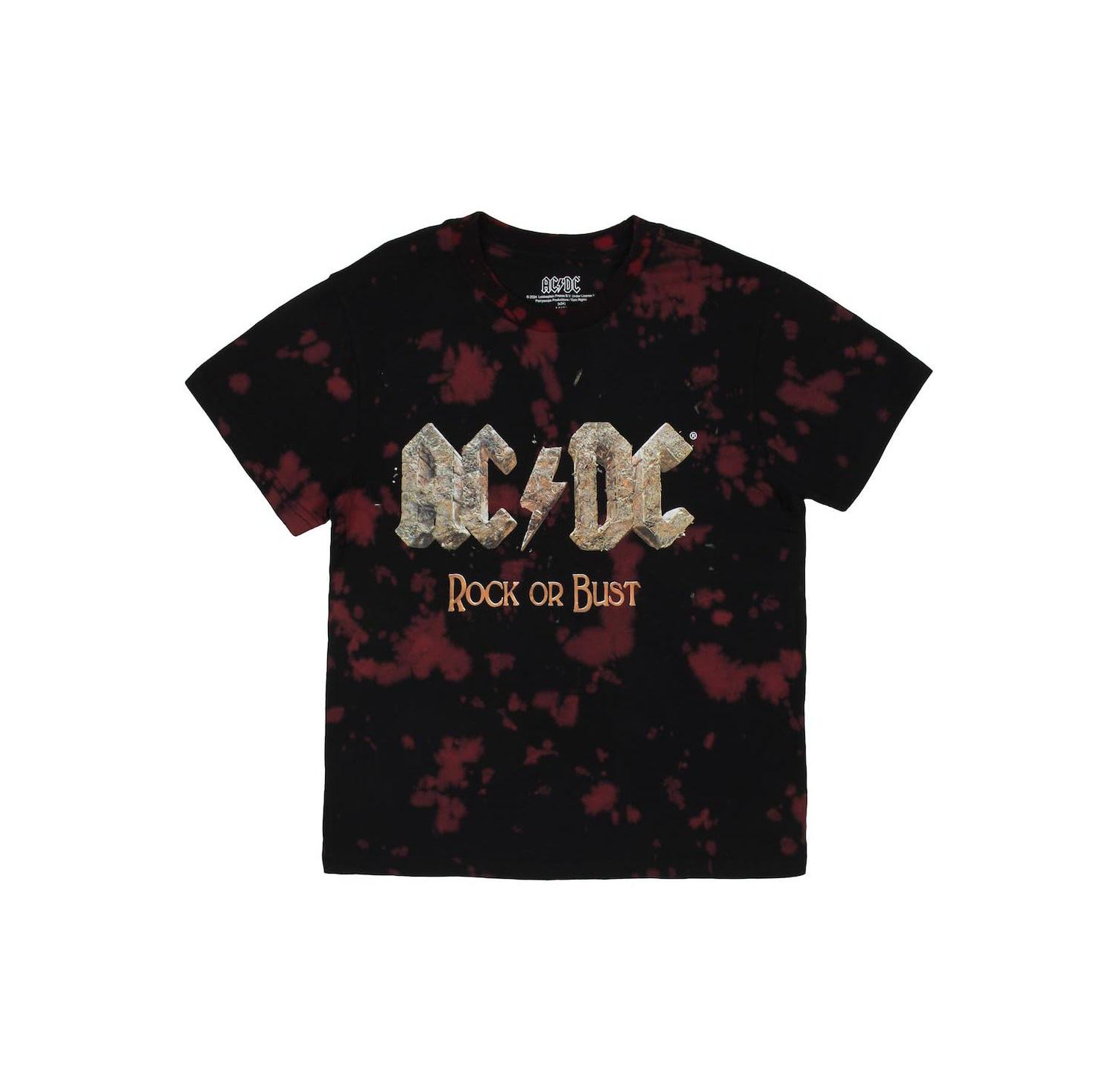 ACDC Rock Or Bust Boy's Short Sleeve T-shirt and Lounge Shorts Combo Set-XL