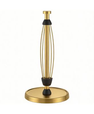 One-Hand Tear Paper Towel Holder, Stainless Steel, Weighted Base
