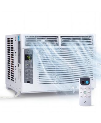 6000 BTU Window AC Unit, Air Conditioner, 115V, Cools 350 Sq. Ft, WiFi App and Remote Control, Easy Install