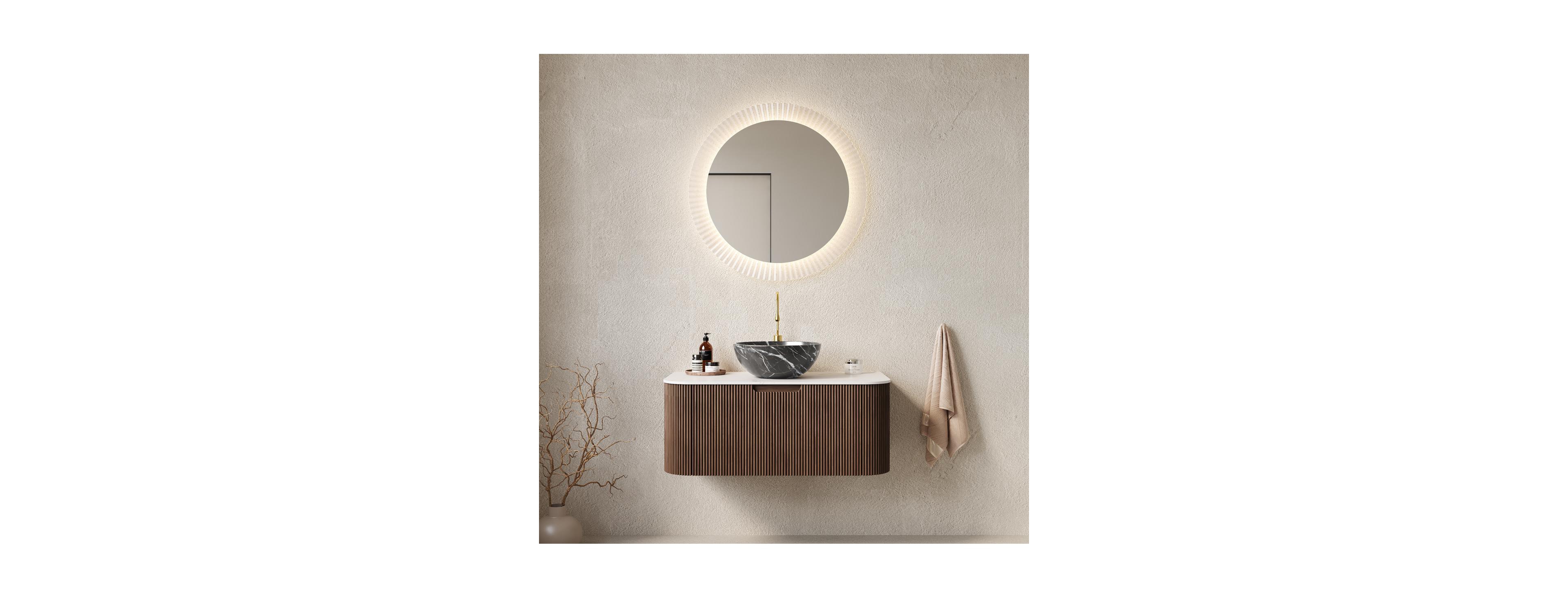 Sillysis Wall Mounted Bathroom Vanity with Artificial Marble Top, Ceramic Basin, Soft Close Drawer